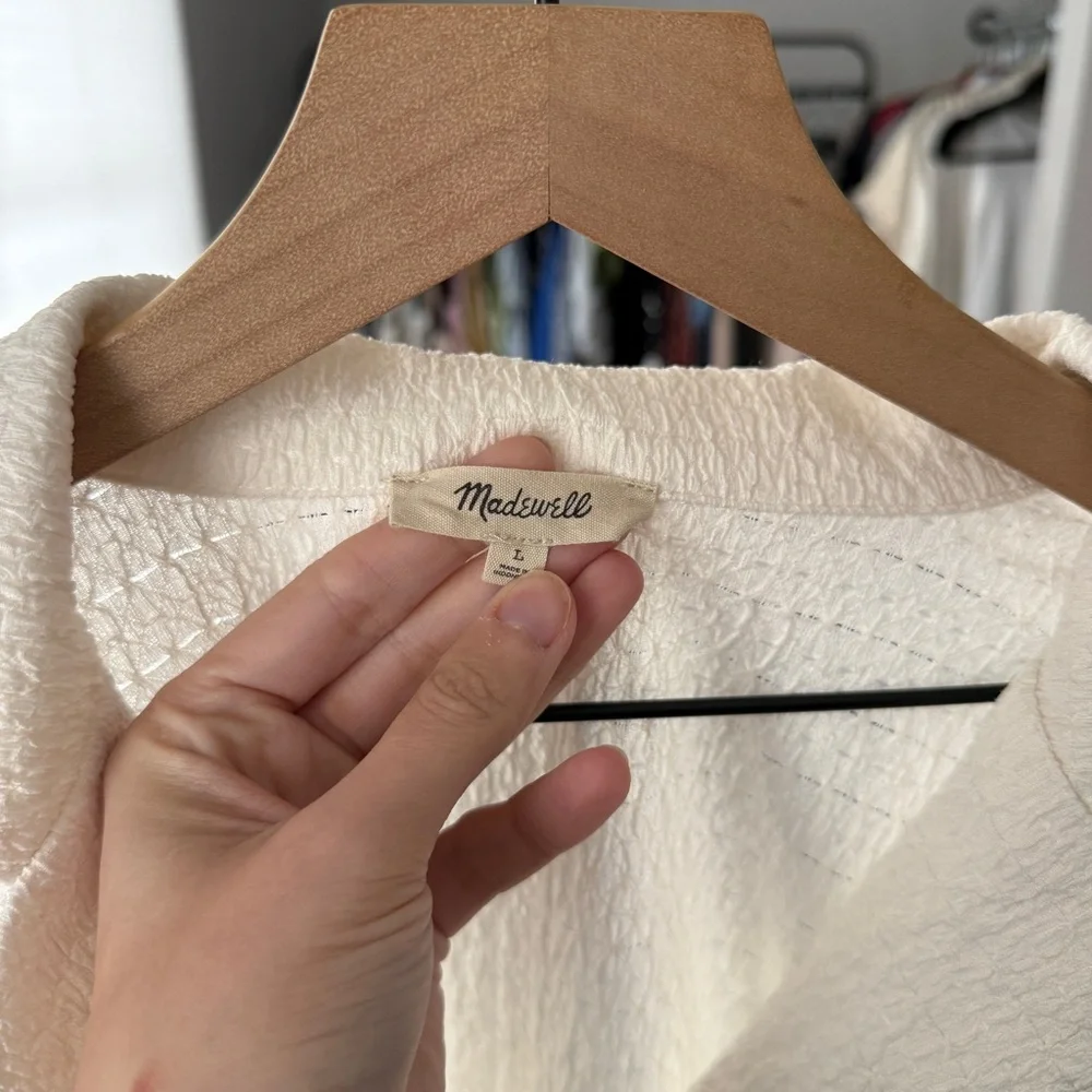 Madewell Crinkle Button Down Shirt - Picture 7 of 8